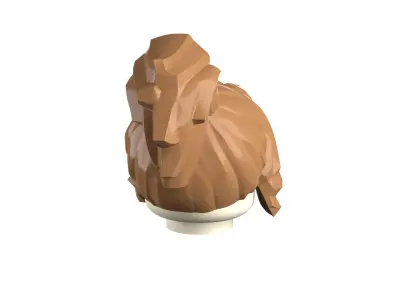 Custom3Dprint Minifigure Accessory - Minifigure Hair S3 - 06 3D print model