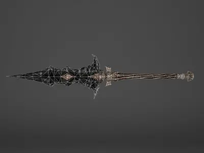 Spear - Line Breaker Low-poly 3D model