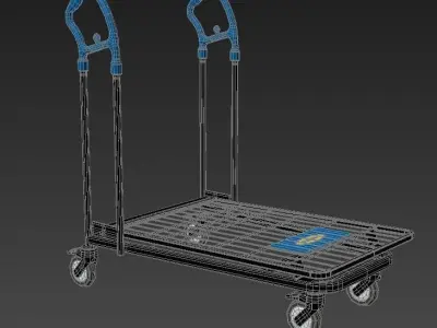 cart shopping Low-poly 3D model