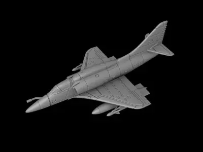  Military Aircraft A-4 SkyHawk Scale 1-144 3D print model