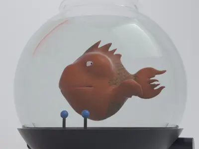 Mechanical fish 3D model
