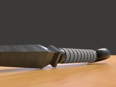 Kunai Dagger 3D Model Low-poly 3D model