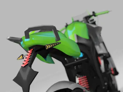MultiTerrain Bike by Srinaths4cg Low-poly 3D model