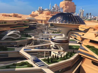 Future City Desert 3D model