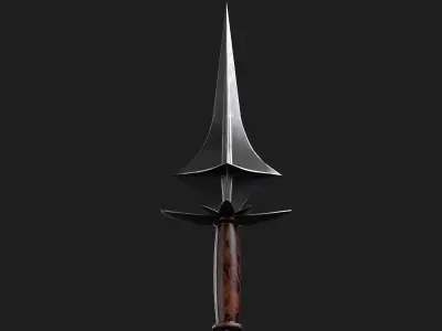 Assassin Lotus Dagger Low Poly Low-poly 3D model