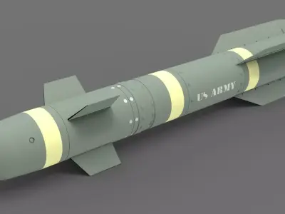 rocket 02 3D model