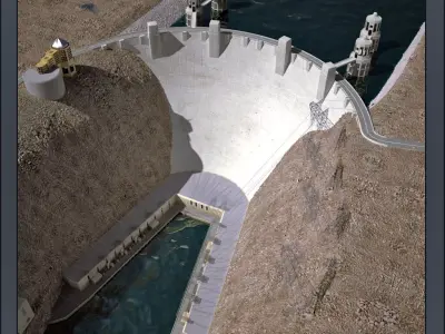 Hoover Dam 3D model