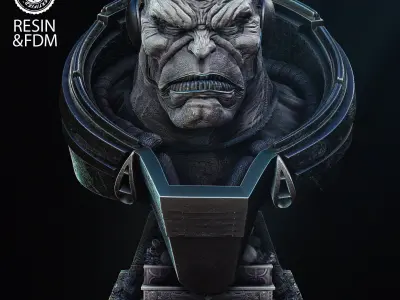 Wicked Marvel Apocalypse Portrait Bust Tested for 3D Printing 3D print model