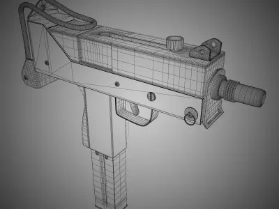 MAC-10 3D model Low-poly 3D model