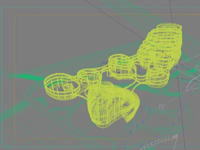 Museum Building 3D model 9