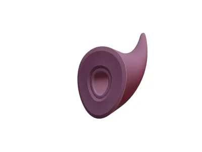 Stylized Devil Horn Helmet - 3D Printable Mask Two Part Design 3D print model