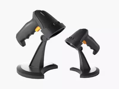 Barcode Scanner Low-poly 3D model purchase