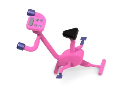 Gym Fitness Bike 3D print model