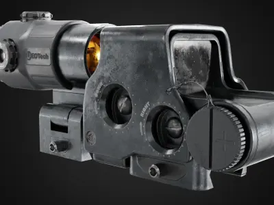 EOTech EXPS3 HWS  Low-poly 3D model