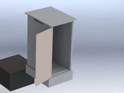 Rural Easy to Assemble Lavatory  Free 3D model