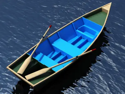 Barton skiff Free 3D model