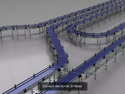 Conveyor Belt Ultimate Bundle 3D Model Pack