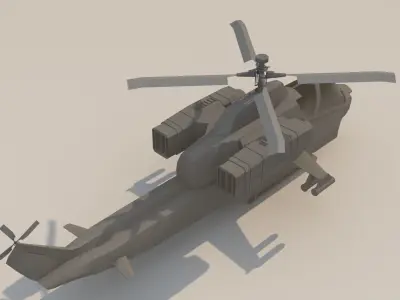 Helicopter Model military 3D model