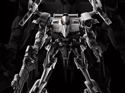 Armored Core Rayleonard 100mm 3D print model