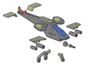SPACE HELICOPTER - COBRA SP 2 3D print model