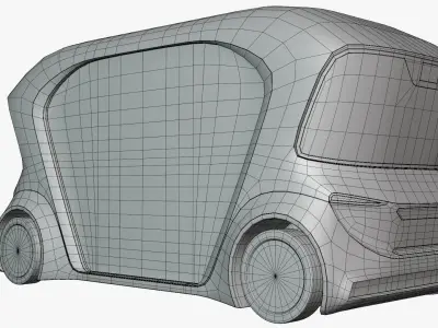 Bosch driverless minibus 3D model