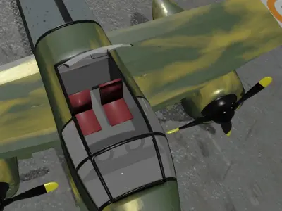 Aircraft Z2157 plane 3D model
