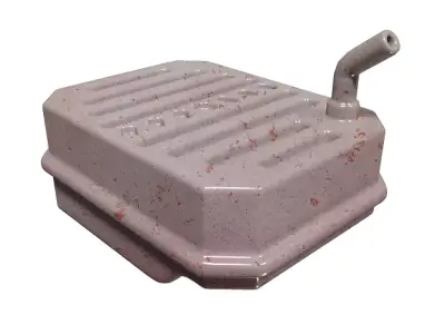 Metallic Car Fuel Tank Low-poly 3D model