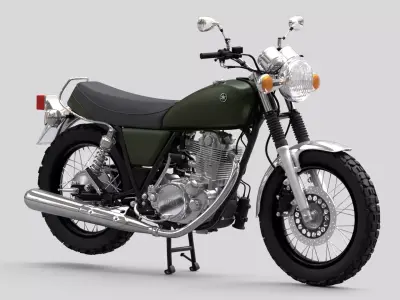 2010 - Yamaha SR 400 EFI 3D model