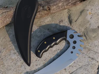 Riddick Knife Weapon 3D model