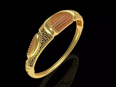 Art Deco Bracelet 42 3D print model