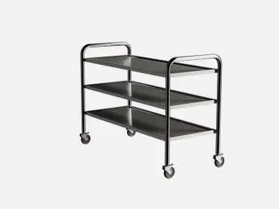 Stainless Trolley Shelf 3D model