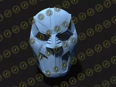 King T Chaka Helmet Wakanda Mask Cowl for 3d printing 3D model