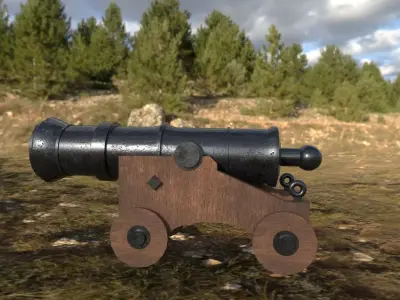 Cannon 3D model