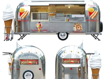 Airstream Food Truck 3D model
