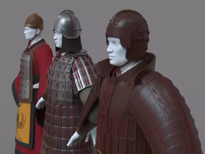 03-Ancient Chinese Armor-Zhou Dynasty 3D model