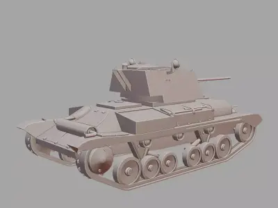 A10 Cruiser Mk II Cruiser Tank 3D Printable  3D print model