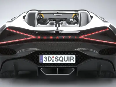 Bugatti W16 Mistral 2024 3D model buy