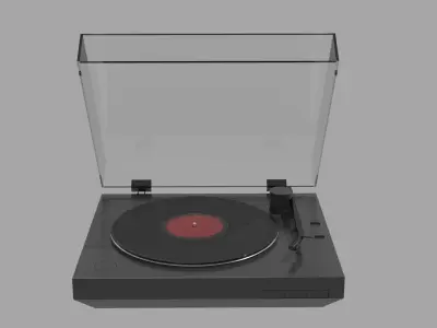 Sony Turntable Vinyl Record Player 3D model