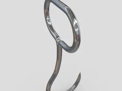 CC0 - Meat Hook 5 Free low-poly 3D model