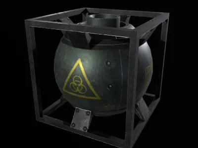 Tank for Liquids PBR Low-poly 3D model