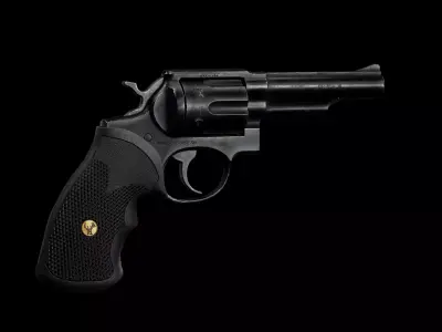 Game Ready Ruger Security Six Revolver PBR Rigged Low-poly 3D model
