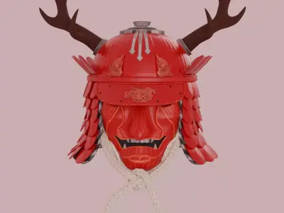 Samurai Helmet  3D model