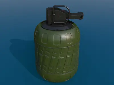 Hand Grenade Low-poly 3D model