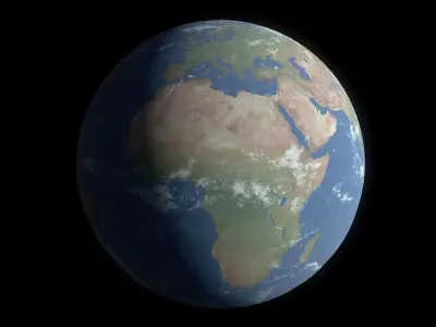 Earth 3D model with 8k textures Free low-poly 3D model