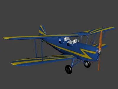 Stampe SV 4 Free low-poly 3D model