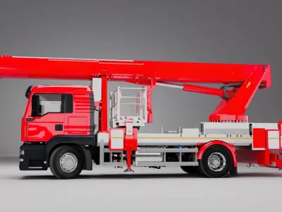 Mobile Crane 3D model