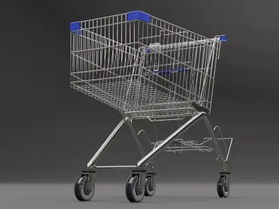 Shopping cart 3D model order
