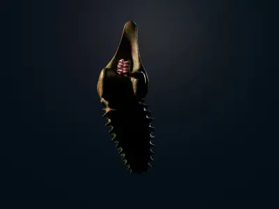 Aegirocassis dinosaur skeleton Free low-poly 3D model