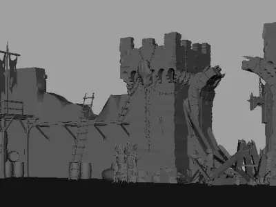  Castle Courtyard 