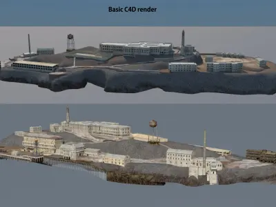 Alcatraz Island 3D model